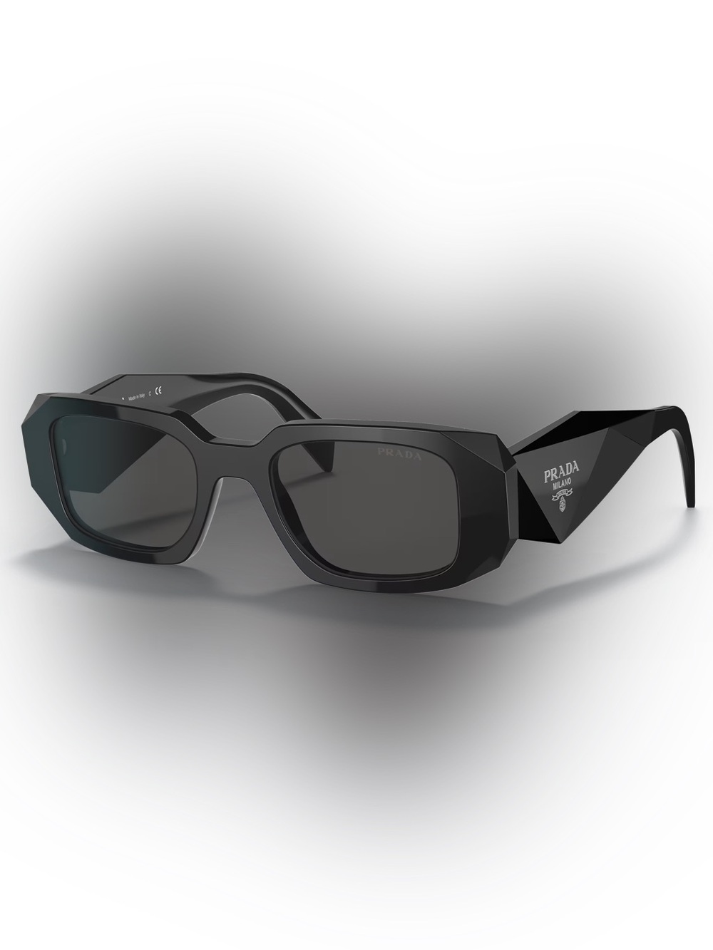 Prada Black Geometric Sunglasses